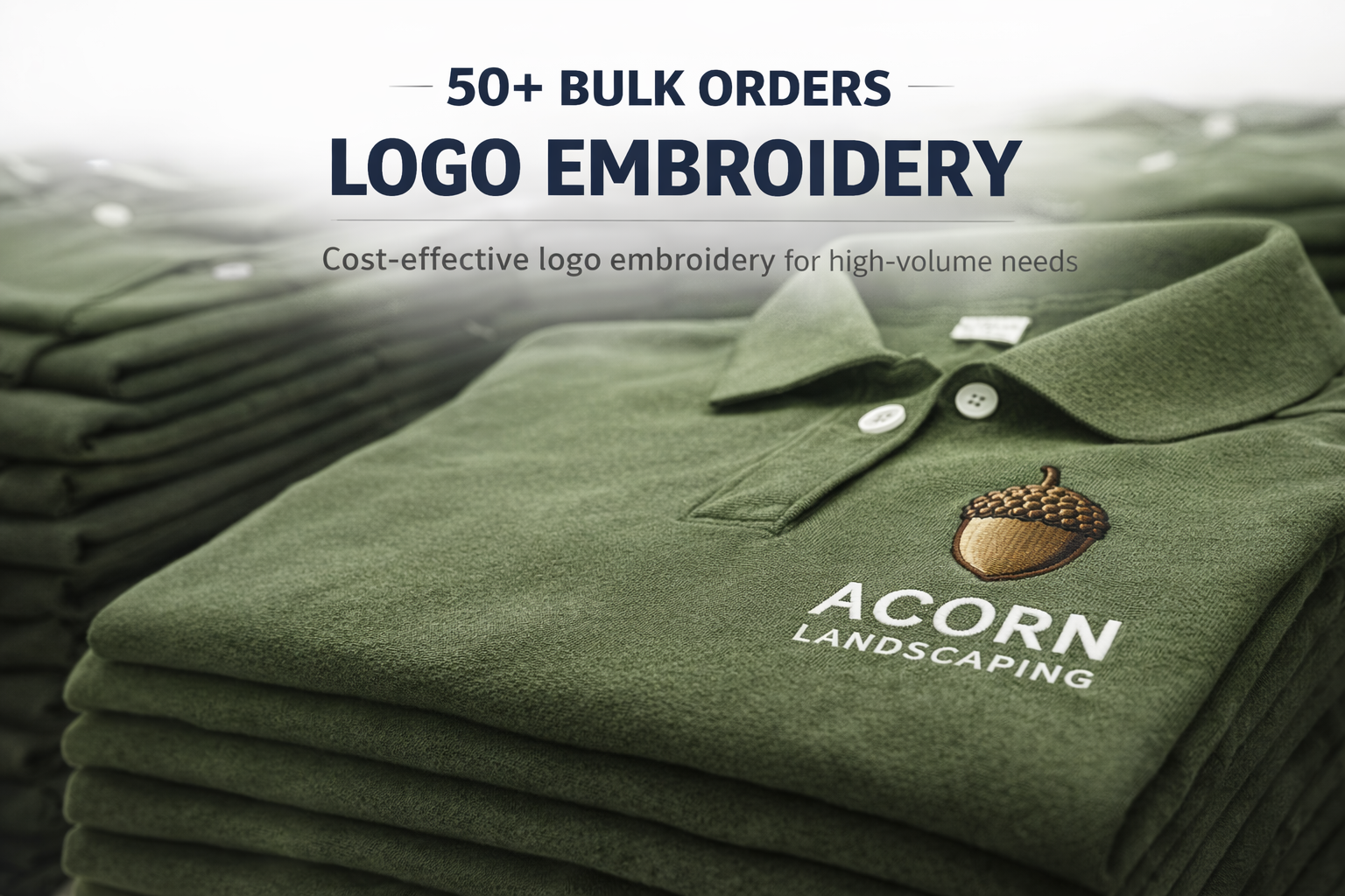 50+ Bulk Logo Embroidery (High-Volume Orders)