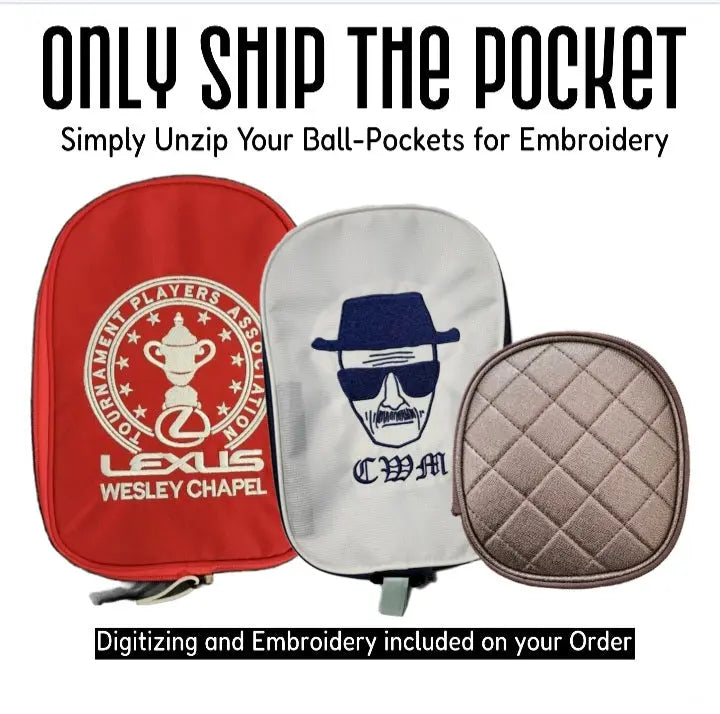 Golf Bag Embroidery - FREE SETUP AND PROOF GASPARSTITCH.COM