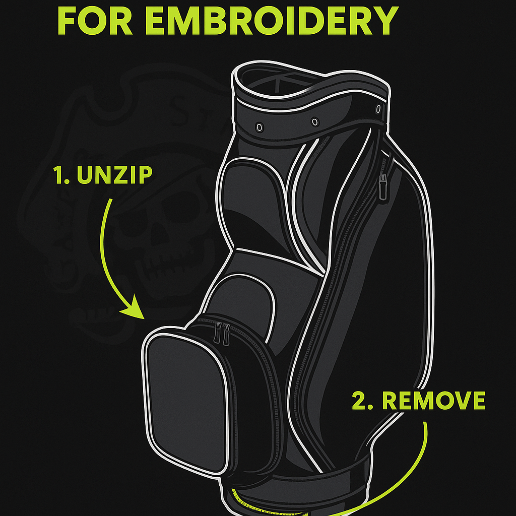 Golf Bag Embroidery - FREE SETUP AND PROOF