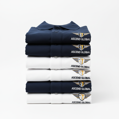 Corporate embroidered polo stack