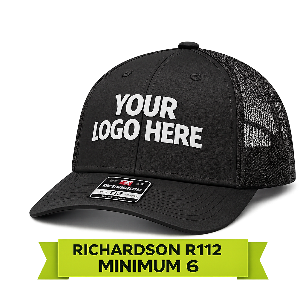 Richardson 112 Trucker Hat | Custom Embroidery | Premium Snapback Cap