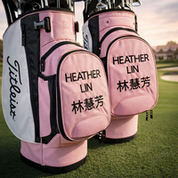 Embroidered golf bag with custom name or numbers